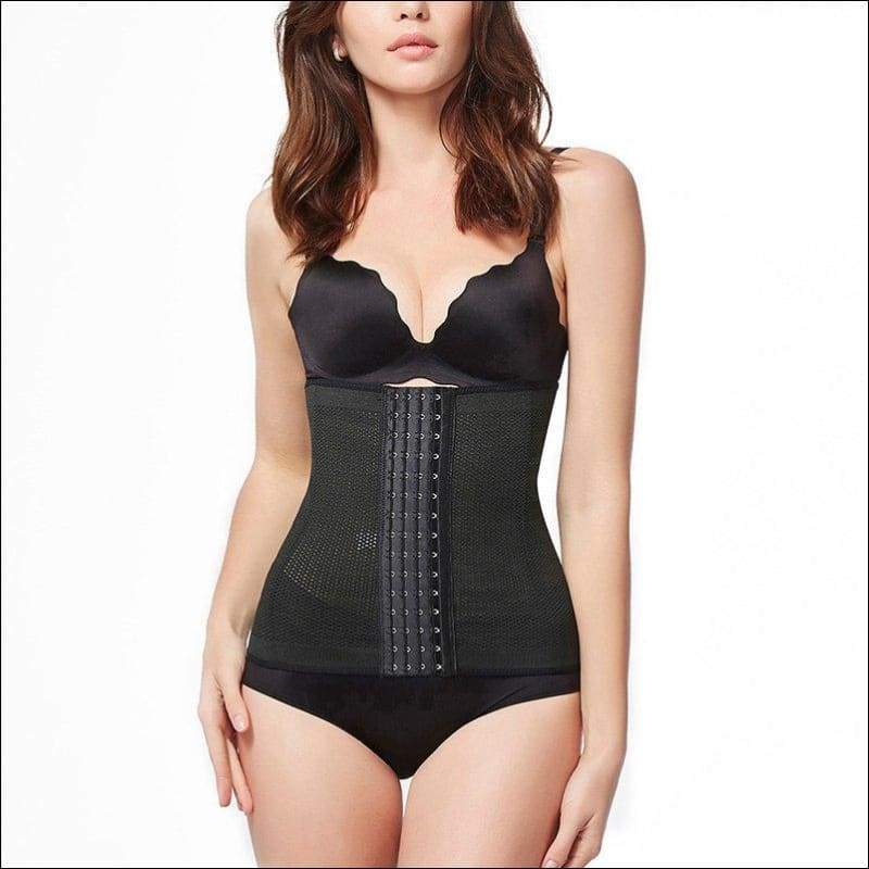 High-waisted Non Curling Breathable 4-hook Design - Lingerie