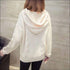 Hooded Design Long Sleeve Knitwear