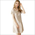 Imitated-silk Fabric Sexy Women Pajamas Nightdress