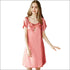 Imitated-silk Fabric Sexy Women Pajamas Nightdress