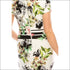 Ivory Multi Floral Printed Sheath Dress