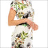 Ivory Multi Floral Printed Sheath Dress
