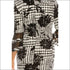Ivory Plaid & Floral Printed Sheath Dress