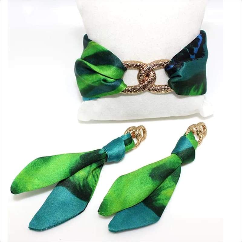 Jungle Leopard Tie Earring & Bracelet - Set & Combination