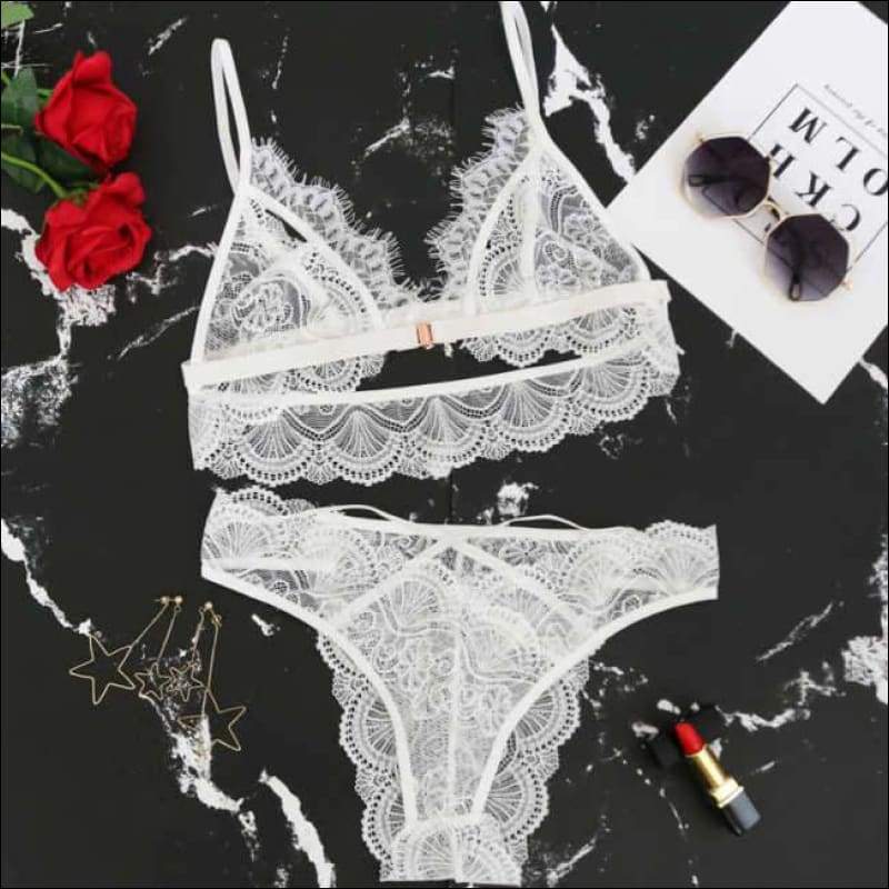 Lace Deep V See-through Strap - Lingerie & Sleep