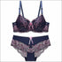Lace Embroidery Bra And Panty Set