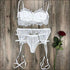 Lace Hollow Bra Set