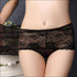 Lace Rose Parttern Hollow Out Classic Briefs