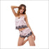 Lace Trim Cami Sexy Nightwear Brief Set