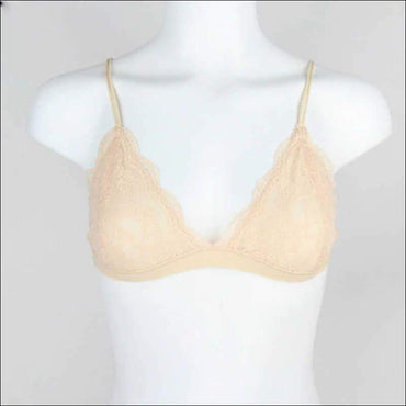 Lace Ultra-thin Triangle Solid Color Bralette