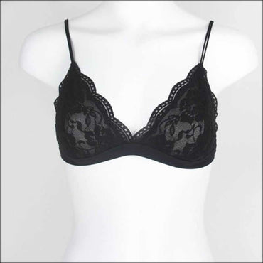 Lace Ultra-thin Triangle Solid Color Bralette