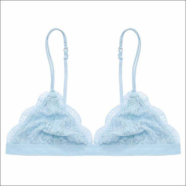 Lace Ultra-thin Triangle Solid Color Bralette