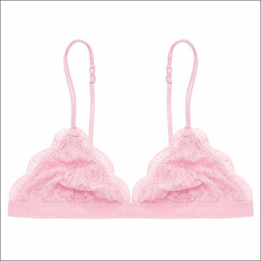 Lace Ultra-thin Triangle Solid Color Bralette
