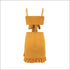 Lace Up Backless Strap Tank Tops And Irregular Hemline Skirt 2Pcs Set
