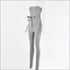 Lace-up Knit Strapless Sleeveless Jumpsuits