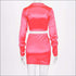 Lapel Knotted Long-sleeve Top And Bodycon Skirt Fashion Two-piece set