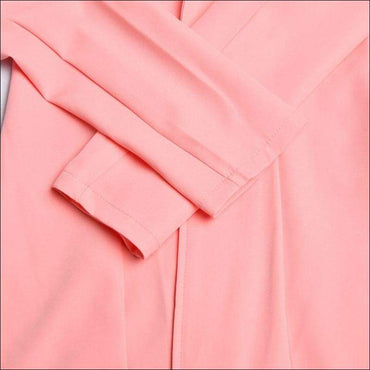 Lapel Long-sleeve Blazer Belt Decor High-waisted Shorts Suit Set