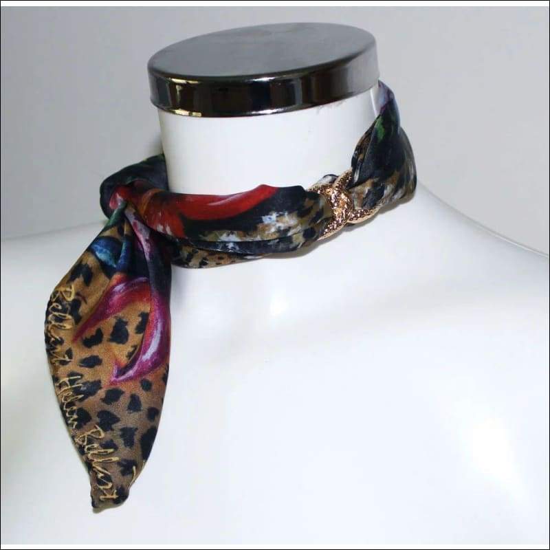 Leopard Choker Necklace - Gold - Chokers - Necklaces