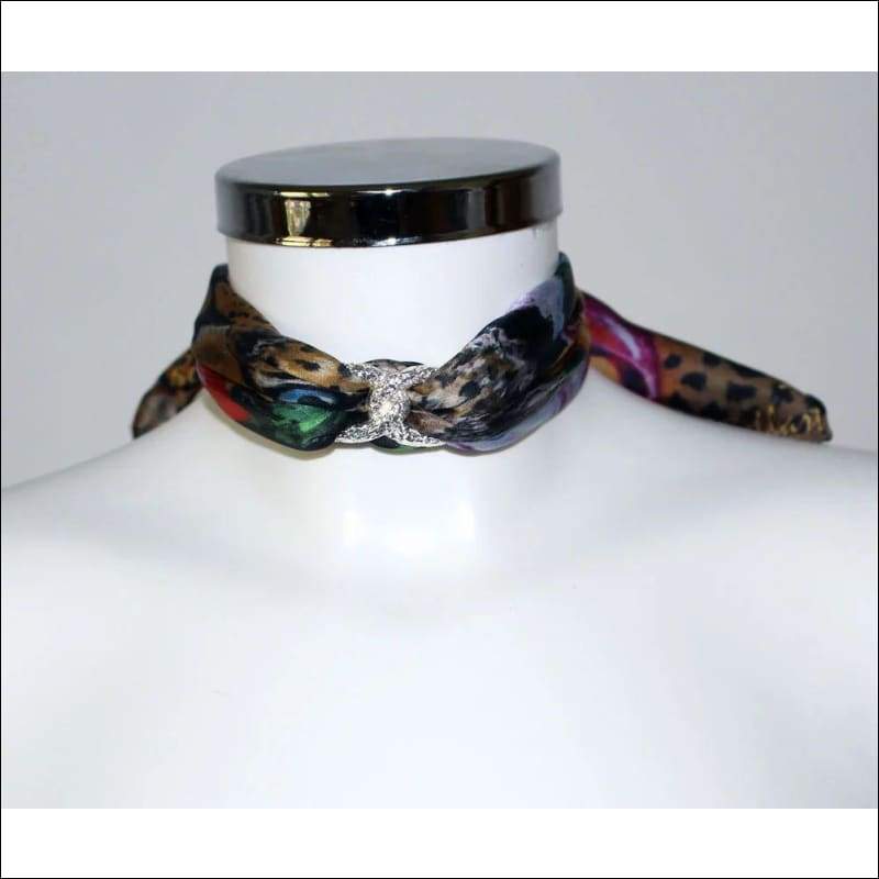 Leopard Choker Necklace - Gold - Chokers - Necklaces