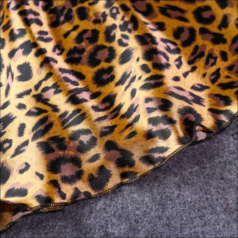 Leopard Lace-Trimmed Sleep Lounge Nightdress - Lingerie & 