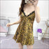 Leopard Lace-Trimmed Sleep Lounge Nightdress