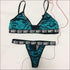 Letter Design Mesh Push-up Seamless Bra Panties Set
