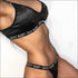 Letter Design Mesh Push-up Seamless Bra Panties Set