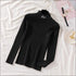 Letter Embroidery Mock Neck Knitwear