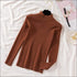 Letter Embroidery Mock Neck Knitwear