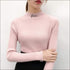 Letter Embroidery Mock Neck Knitwear