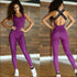 Letter Pattern Yoga Leisure Sports Jumpsuits