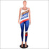 Letter Print Sleeveless Tight Jumpsuits