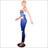 Letter Print Sleeveless Tight Jumpsuits