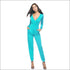 Long-sleeve Casual V-neck Jumpsuits