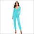 Long-sleeve Casual V-neck Jumpsuits