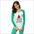 Long-sleeve Christmas Style T-shirt Stripe Print Pencil Pants Women Casual Two-piece Set