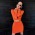 Long-sleeve Crop Top And Bodycon Skirt
