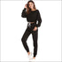 Long-sleeve Drawstring Top And Casual Pants Two Pieces Sets