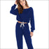 Long-sleeve Drawstring Top And Casual Pants Two Pieces Sets