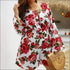 Long-sleeve Floral Pattern Romper