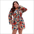 Long-sleeve Floral Pattern Romper