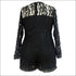 Long-sleeve Lace Patchwork Plus Size Rompers