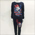 Long Sleeve Mickey Print Top And Pants Casual Two Piece Sets