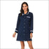 Long-sleeve Single-breasted Nightdress