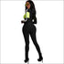 Long-sleeve Stand Collar Zipper Jumpsuits