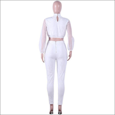 Long-sleeve Vintage Polka Dot