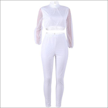 Long-sleeve Vintage Polka Dot