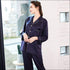 Long Sleeves Silk-like Pajamas Set With Pants