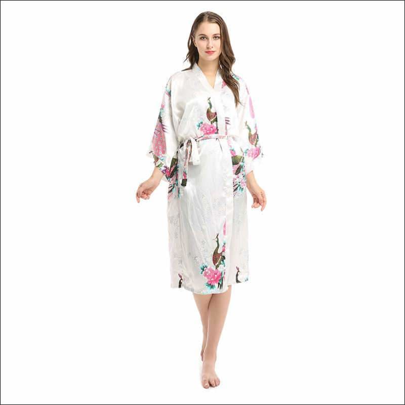 Long Ultra Thin Night Robe - Lingerie & Sleep