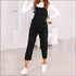Loose Pattern Buttoned Jumpsuits